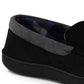 Mocassins masculinos vintage à prova de intempéries, pretos, tamanho médio
