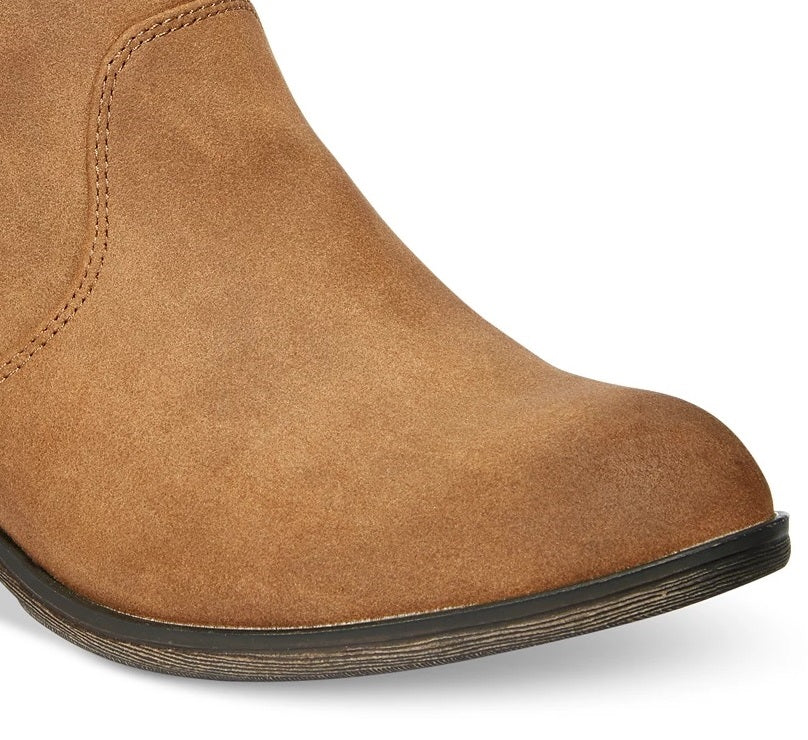 Botas femininas American Rag Abby Ankle Booties, marrom escuro, tamanho 6,5 M
