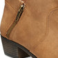 Botas femininas American Rag Abby Ankle Booties, marrom escuro, tamanho 6,5 M