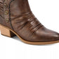 Botas femininas Baretraps Bethany, marrom, tamanho 5,5 M