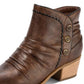 Botas femininas Baretraps Bethany, marrom, tamanho 5,5 M
