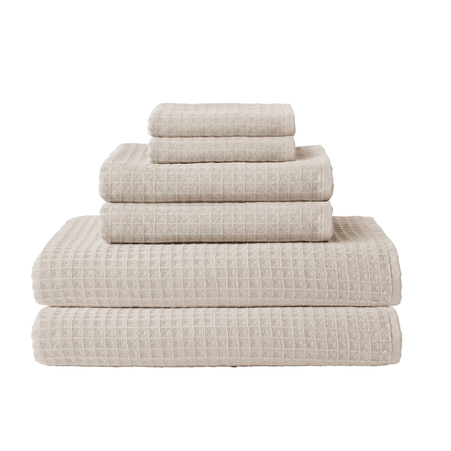 Uchino Waffle Twist 6 Piece Towel Bundle