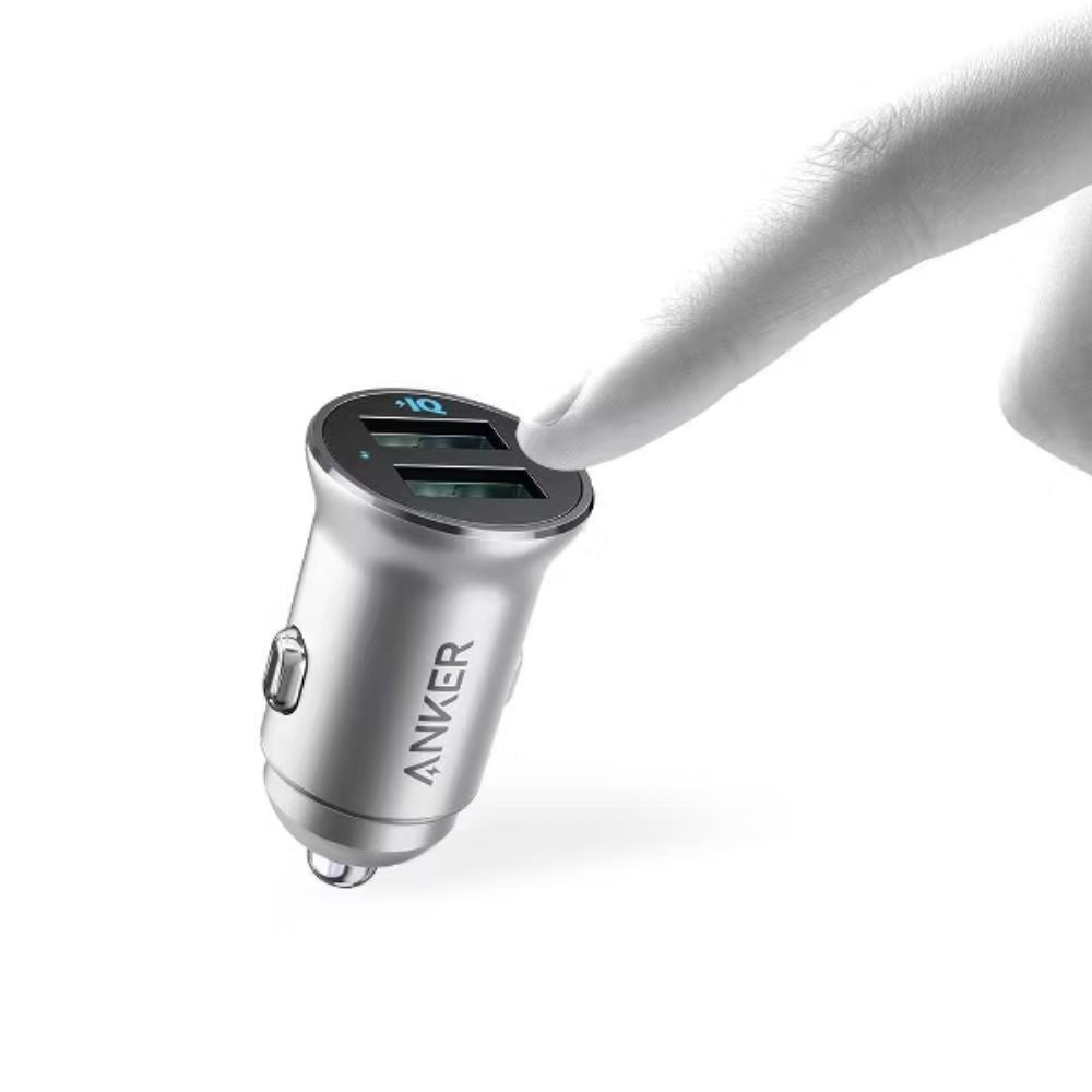 Carregador de carro Anker PowerDrive 2 Alloy, preto