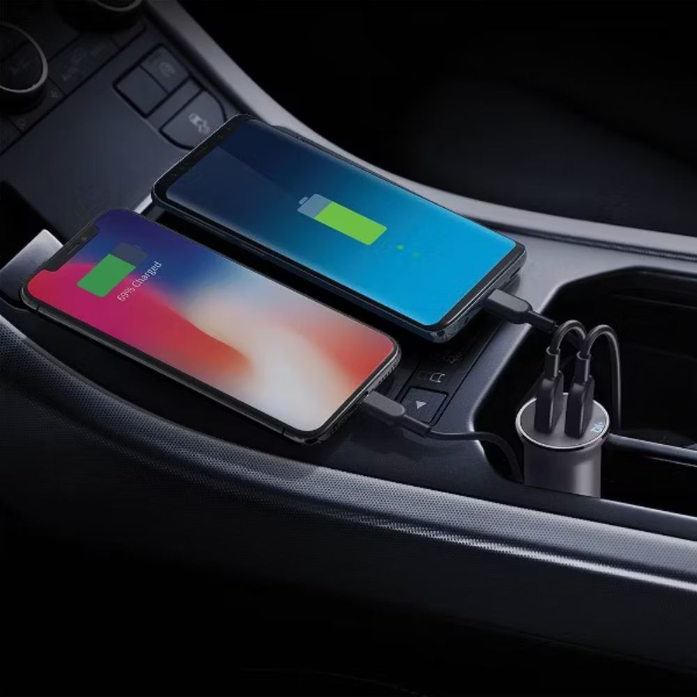 Carregador de carro Anker PowerDrive 2 Alloy, preto