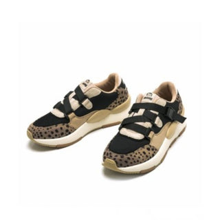 Mustang Women’s Taupe Max Lace-Up Sneakers