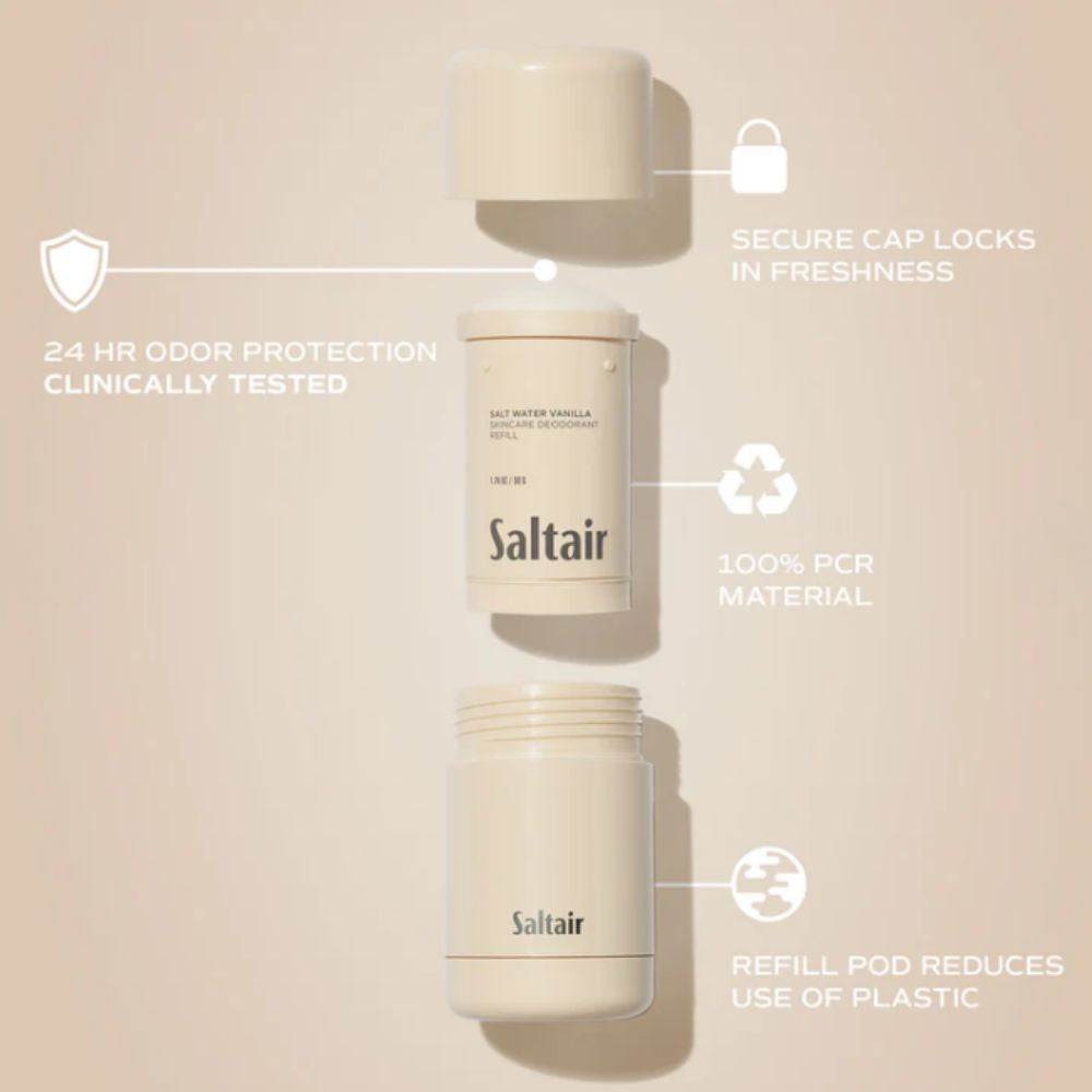 Saltair Salicylic Acid Deodorant - Clinically tested 24-hour odor protection
