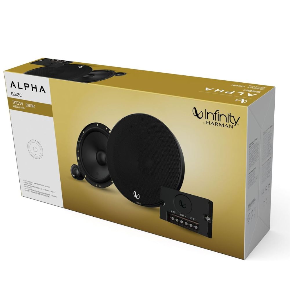 Infinity Alpha 650C - 6-1/2" (160mm) Two Way Component Speaker System
