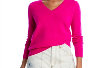 Suéter de cashmere com decote em V Aqua Cashmere