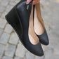 Verona Leather Wedges