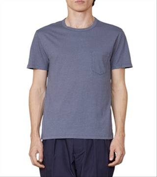 Camiseta texturizada com bolso Officine Generale, cor carvão, tamanho M