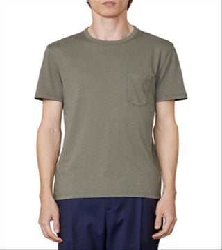 Camiseta com bolso texturizado Officine Generale, verde, tamanho P