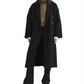 Casaco Thea de abotoamento simples preto tamanho XS