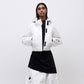 Cropped Down Jacket - White