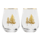 Trees Stemless Wine Glass - Boxed Set of 2