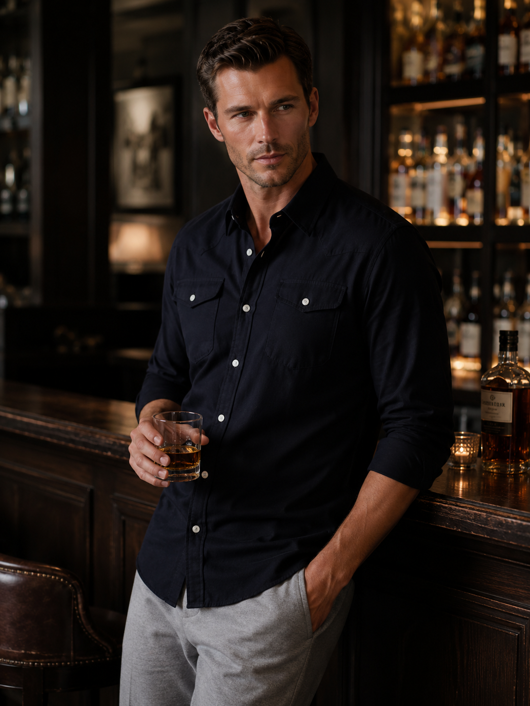 Buki’s Western Tech Shirt - Black