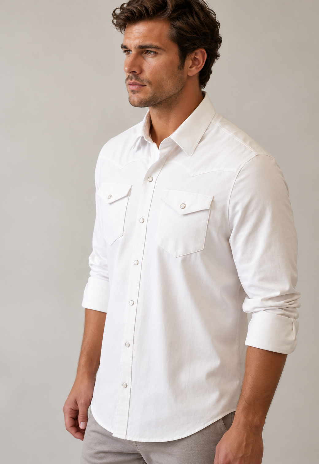 Buki's Western Tech Shirt - White