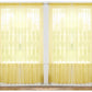 Pacote com 4 unidades da J&amp;V TEXTILES: Painéis de cortina transparentes sólidos
