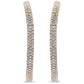 18K Rose Gold 6.90 Cttw Pave Set Diamond Inside Out Eternity Hoop Earrings (F-G Color, VS1-VS2 Clarity)