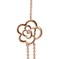 18K Rose Gold 1/2 Cttw Diamond and Freshwater Pearl Double Strand Station Necklace  (G-H Color, SI1-SI2 Clarity) - Adjustable up to 16" to 20"