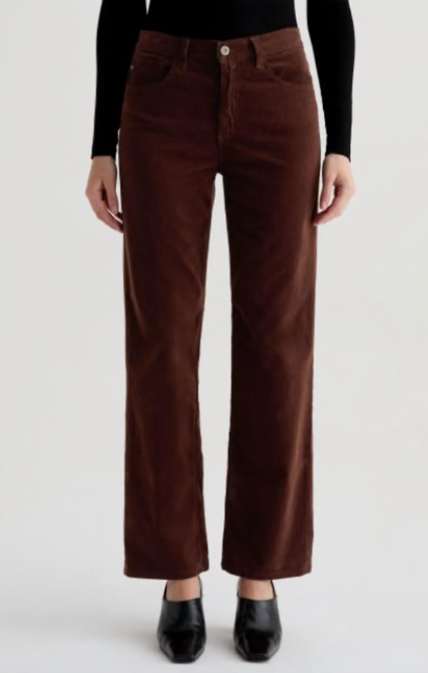 Ag Jeans - Brinley Corduroy Mid Rise Straight Jeans