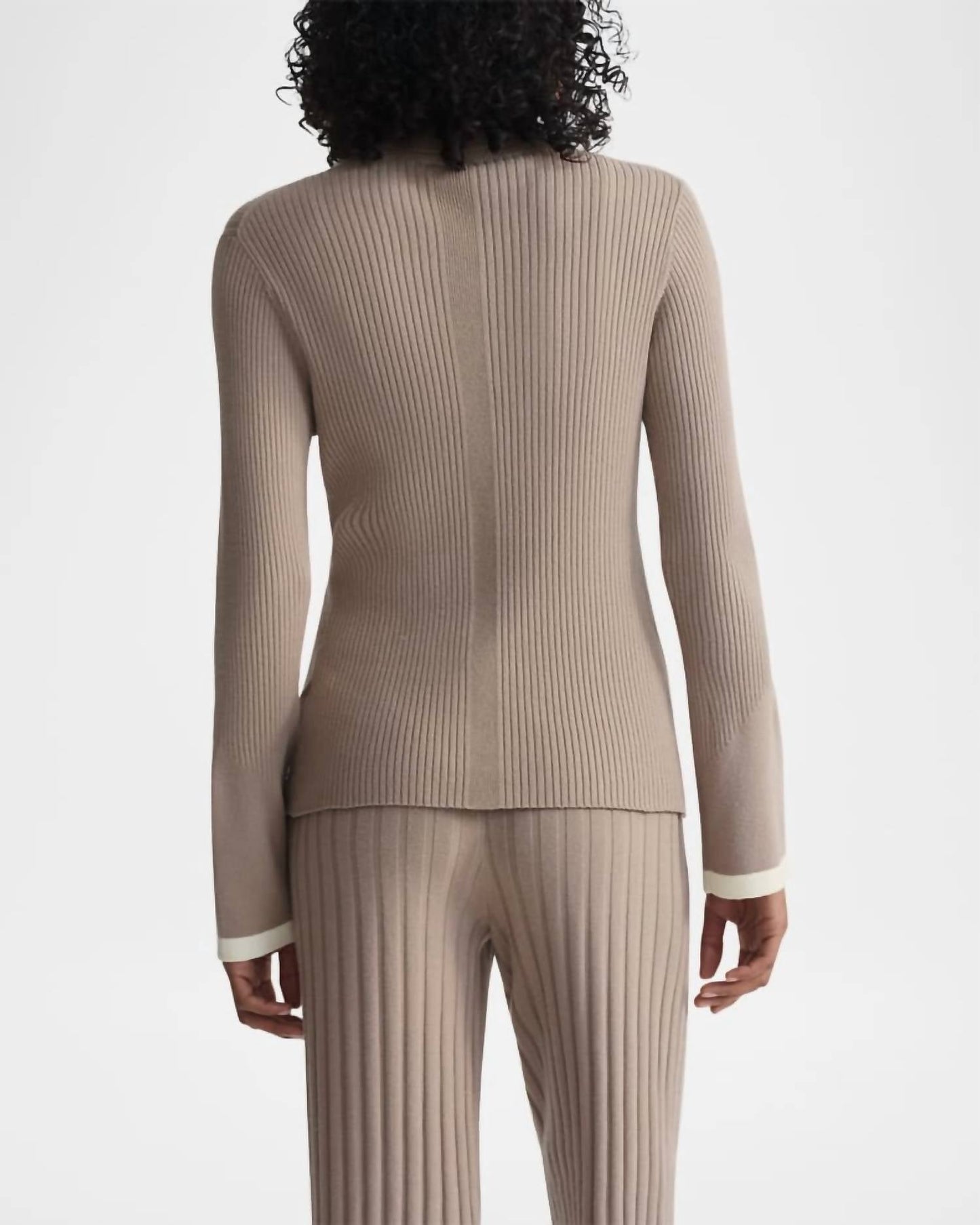 Varley - Ravena Rib Knit High Neck Top
