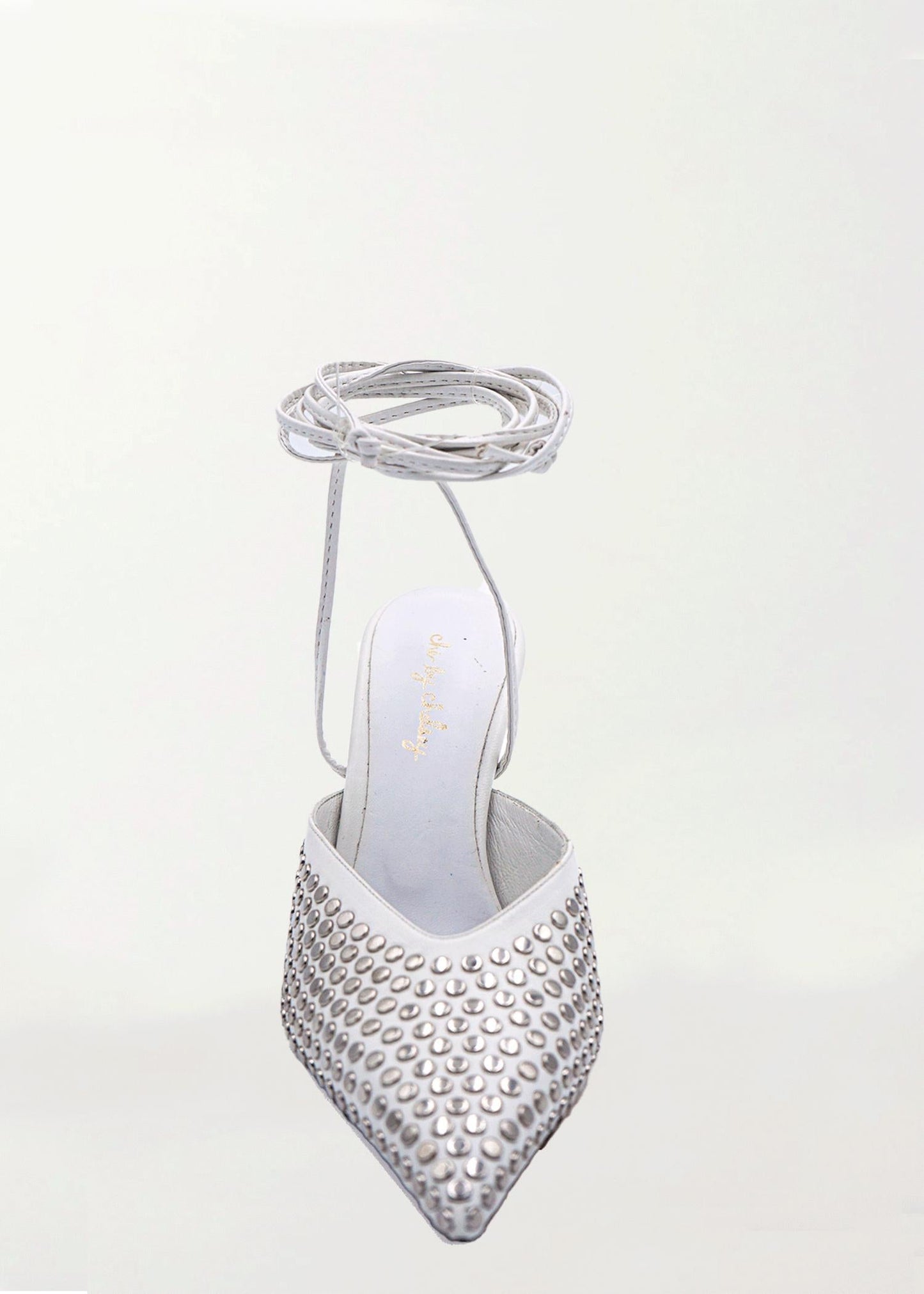 Che By Chelsey - Women's Axelle Studded Wrap Up Heel Sandal