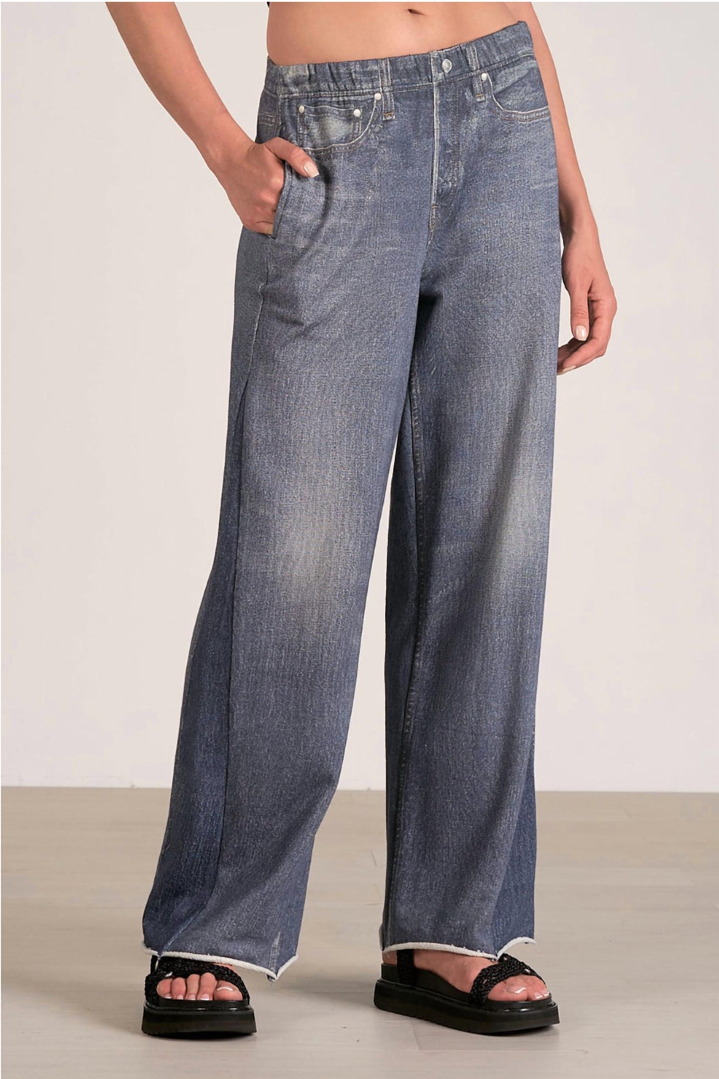 Elan - Mira Print Wide Leg Sweatpants