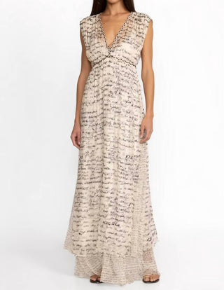 Johnny Was - Sincerely Yours Vestido longo de seda