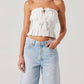 Astr - Biffy Smocked Tube Top