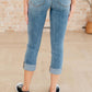 Judy Blue - Mid Rise Cuffed Skinny Capri Jeans