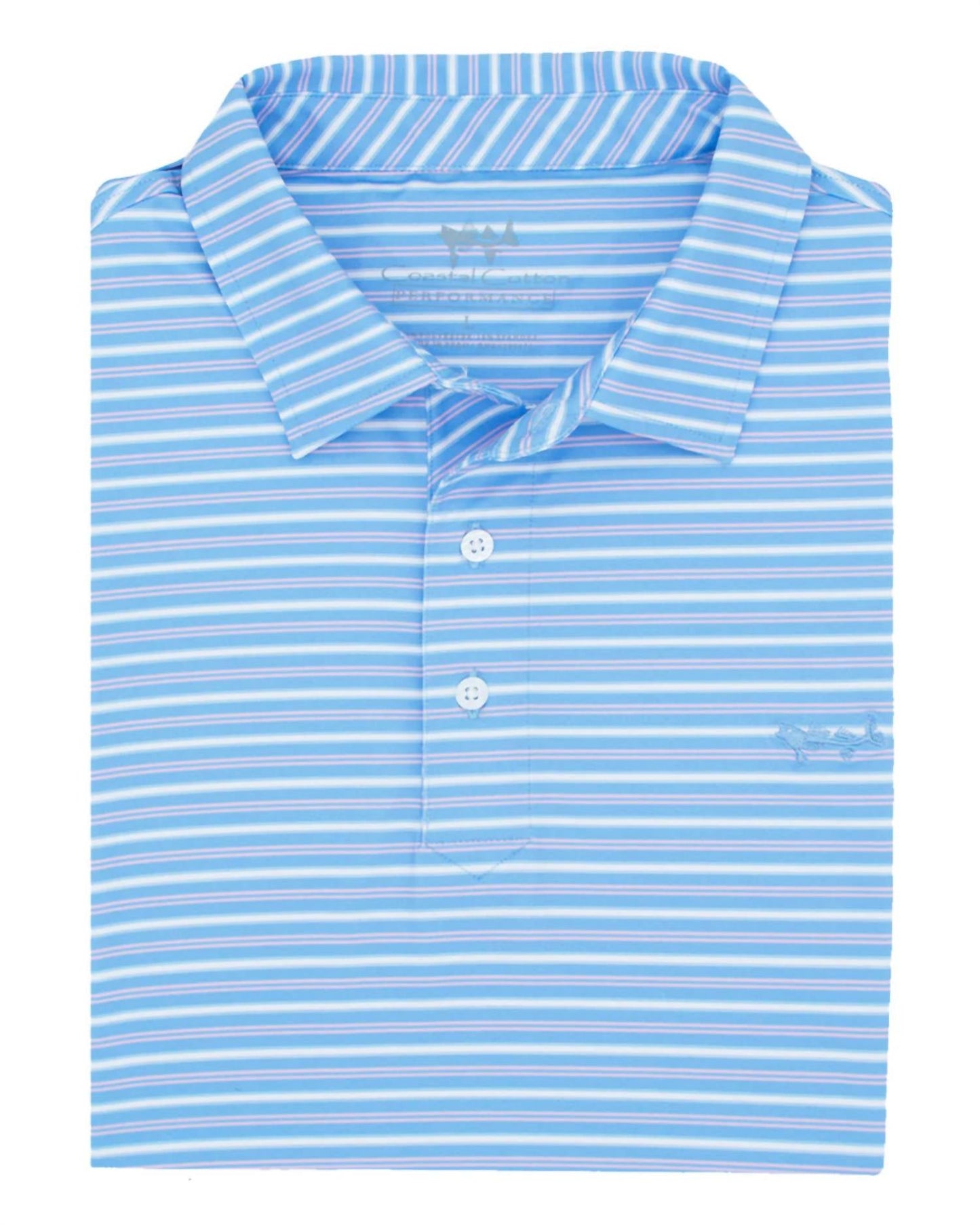 Coastal Cotton - Performance Stripe Polo