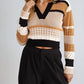 Le Lis - Collared V-neck Sweater