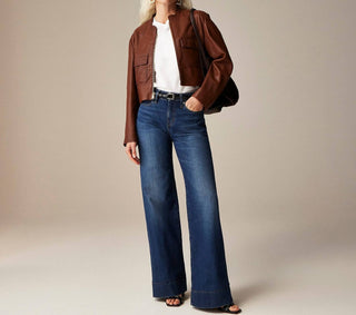 J.Crew - Calça Jeans Cintura Baixa - Petite