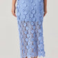 Astr - Jonae Crochet Maxi Skirt