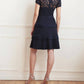 Joseph Ribkoff - Lace Neckline Dress