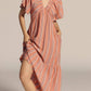 Sundry - Gauze Stripe V-neck Dress