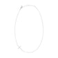 Eklexic - Women's Horizontal Cubic Zirconia Cross Necklace