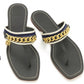 Tory Burch - Women's Mini Benton Chain Thong Sandals