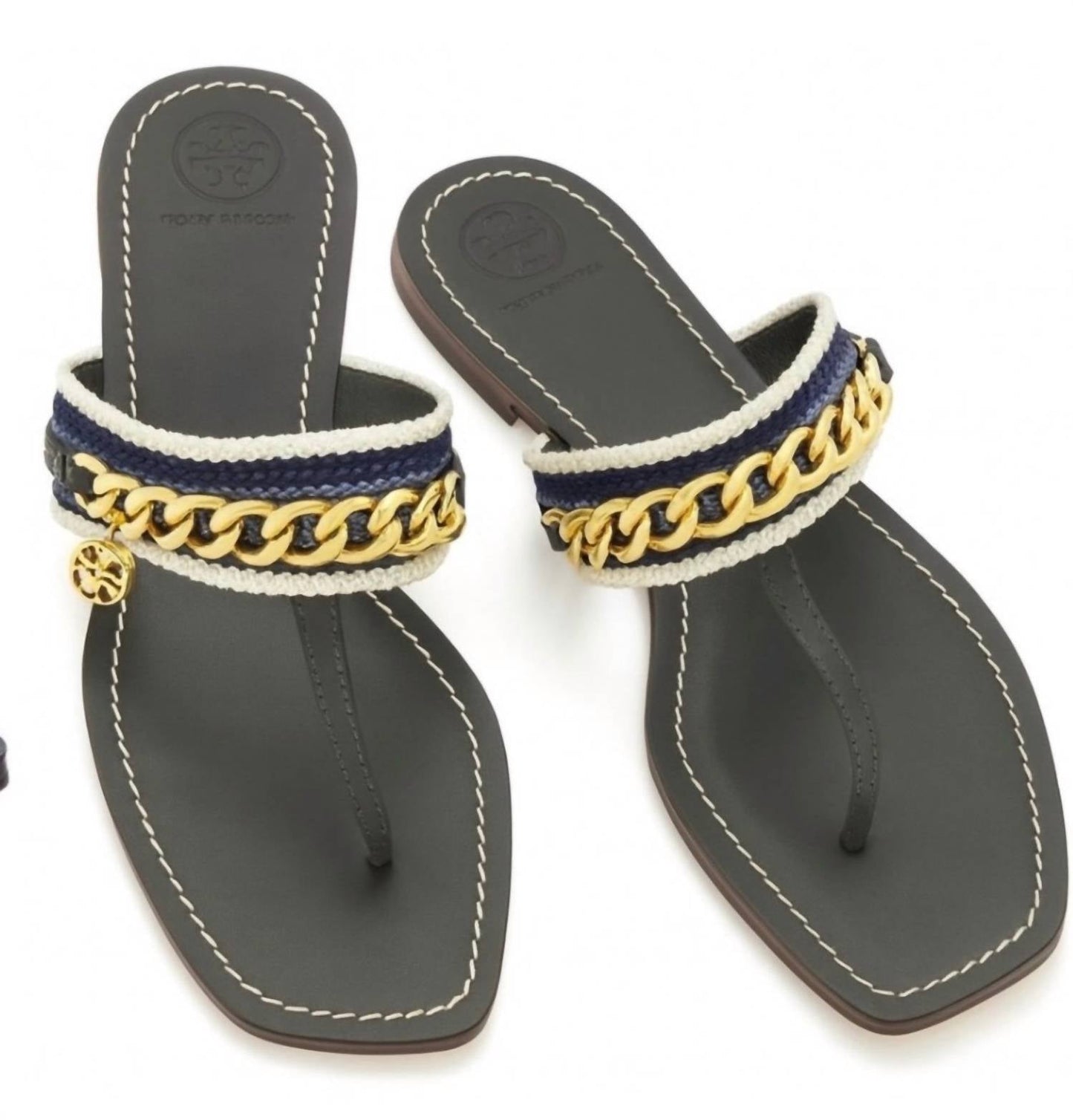 Tory Burch - Women's Mini Benton Chain Thong Sandals