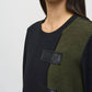 Joseph Ribkoff - Two-tone Color Block Textured Tunic