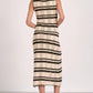 Elan - Striped Crochet Midi Dress