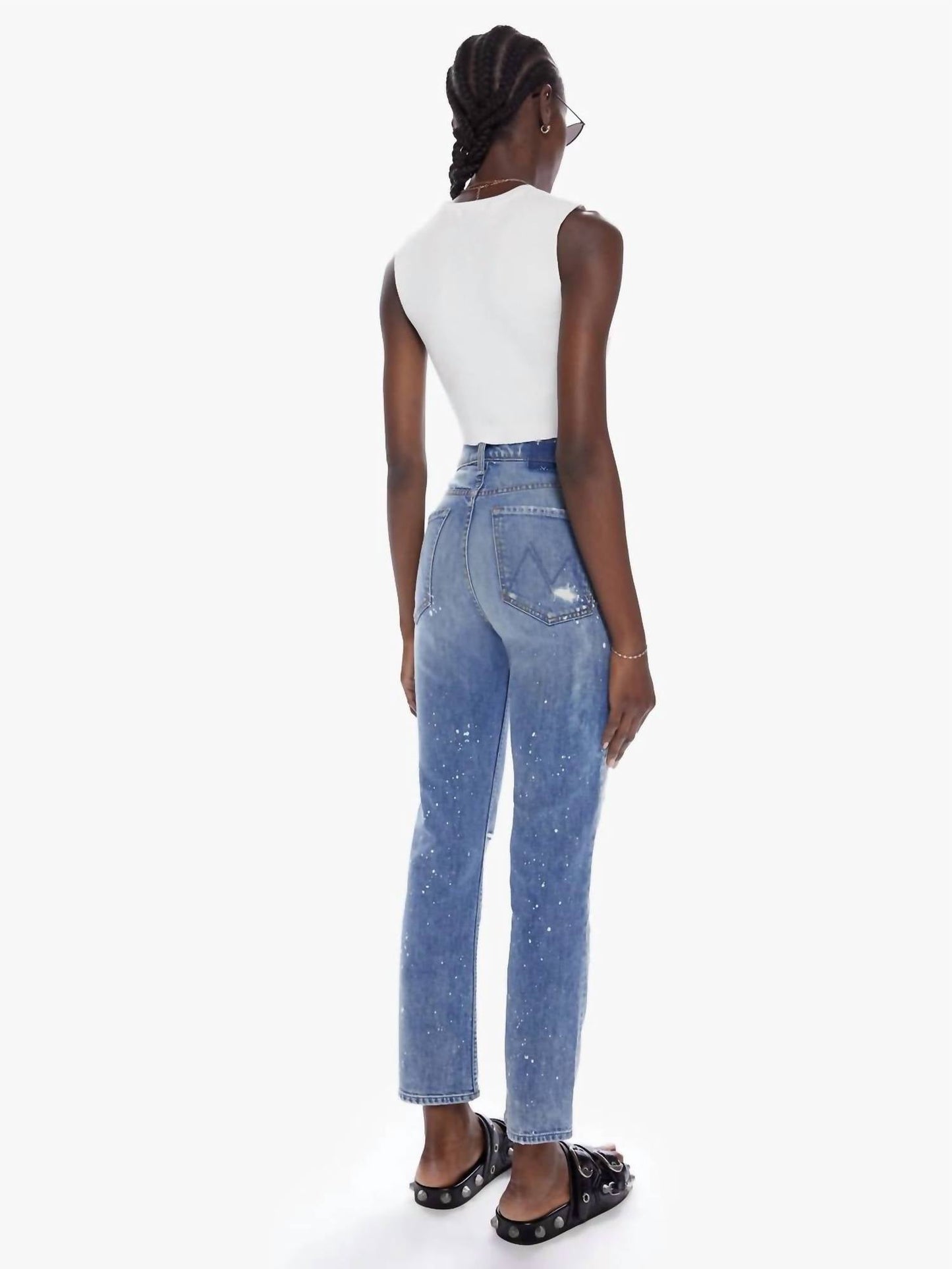 Mother - High Waisted Rider Ankle Jeans