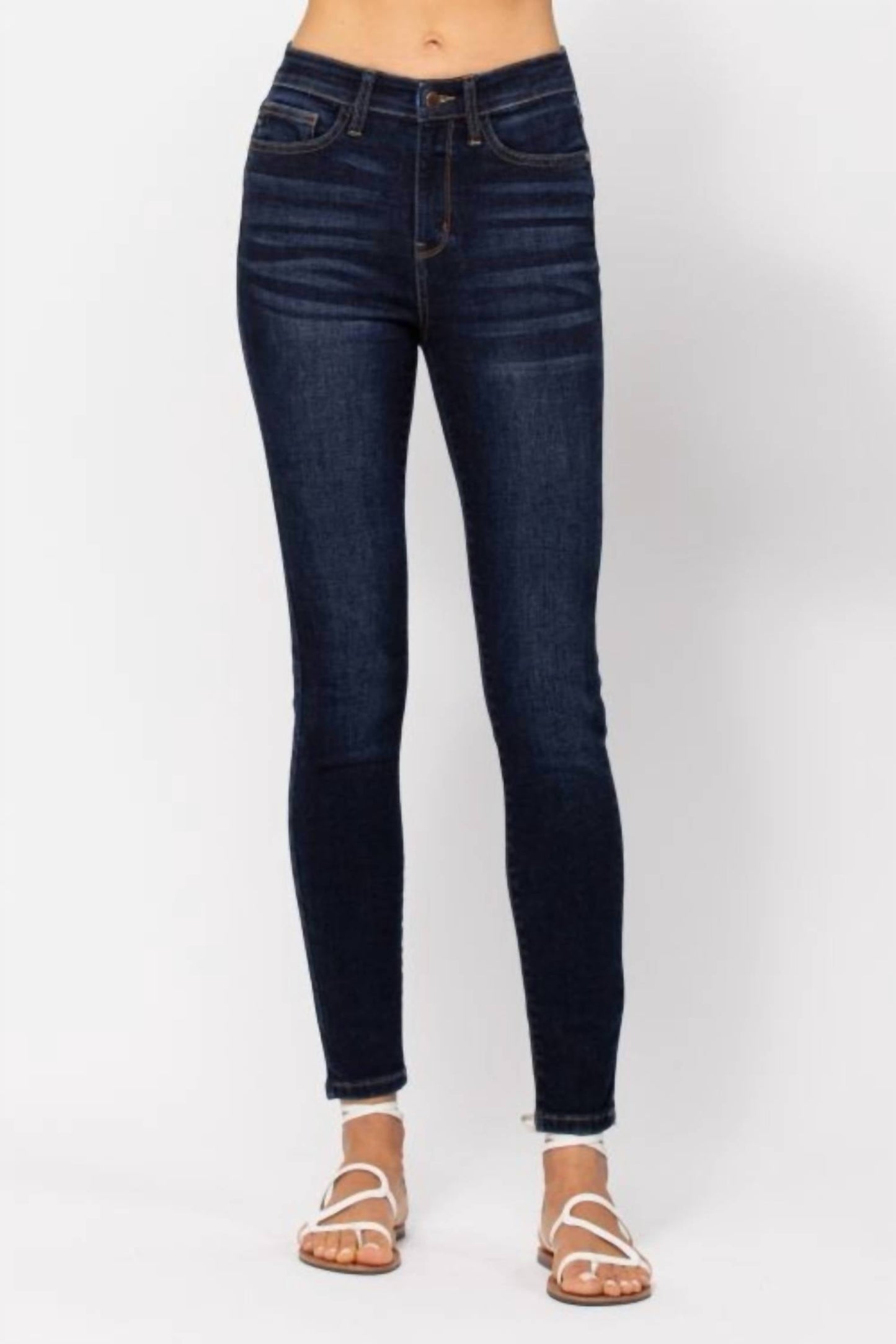 Judy Blue - Women's High Waist Original Non Distressed Skinny Fit Jeans