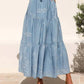 Trendsi - Cutout Printed Sleeveless Midi Cami Dress