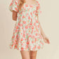 &Merci - Floral Sweetheart Mini Dress