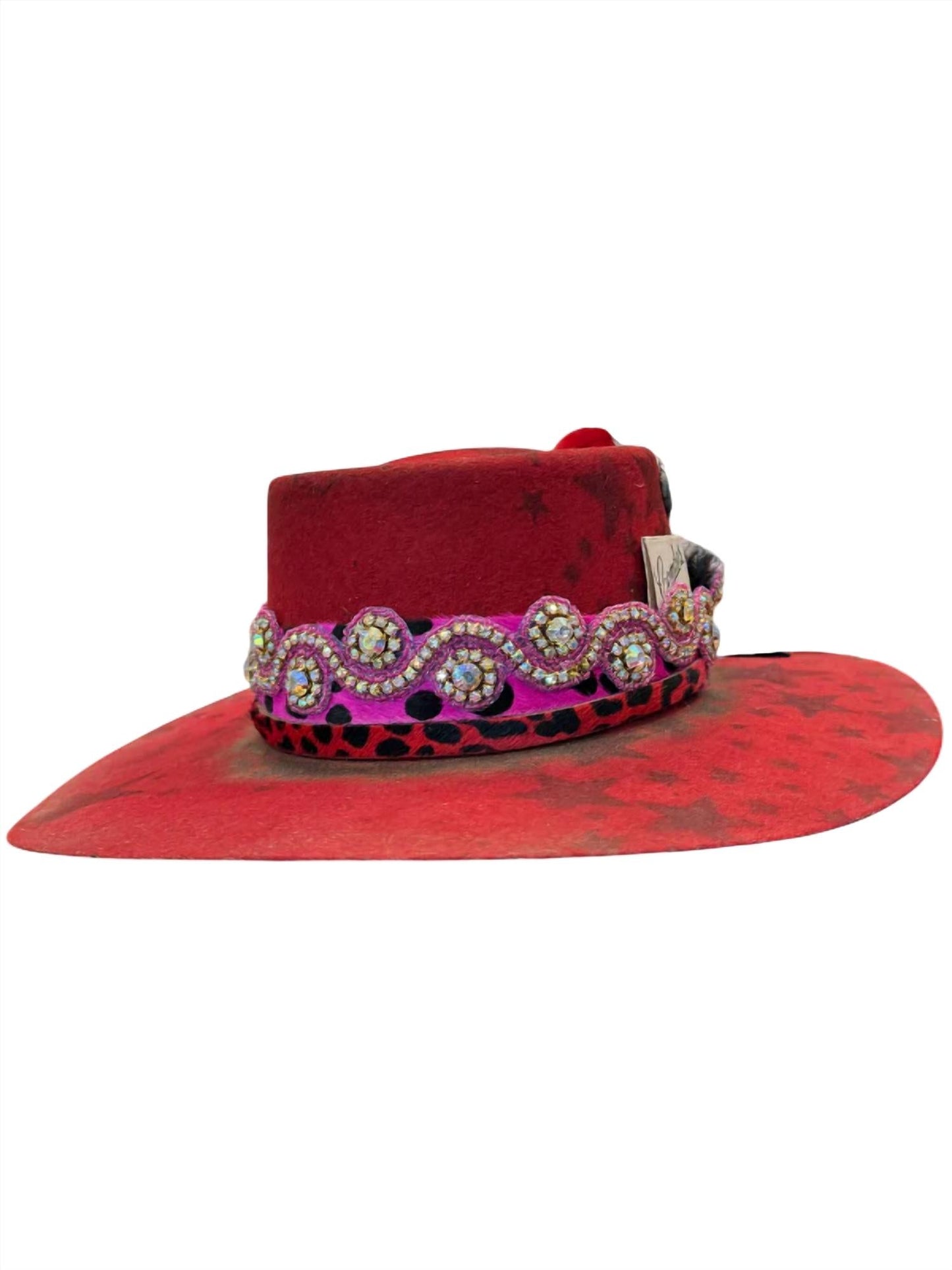 Art By Amy Labbe - Women's Cheetah Fedora Hat