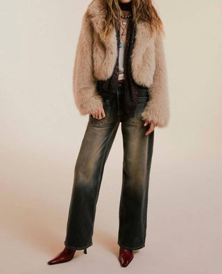 Free People - Calça Jeans Palmer com Punhos