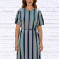 Calypso - Striped Knit Bon Bon Dress