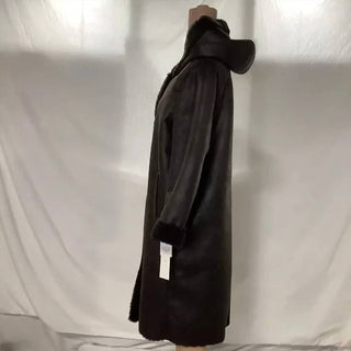 Calvin Klein - Hooded Faux Shearling Trim Coat