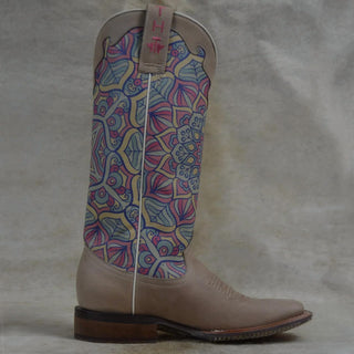 Tin Haul - Botas femininas Inner Peace com sola de mandala